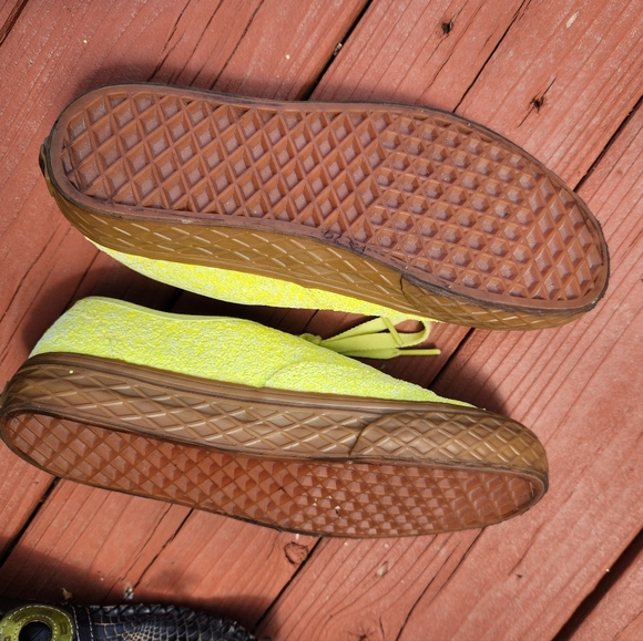 - - - Vans Ice Cream Sparkle Glitter Neon Green/Yellow shoes - Picture 5 of 8
